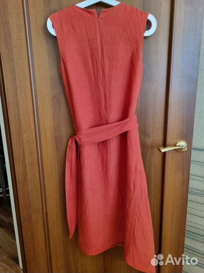 Льняное платье