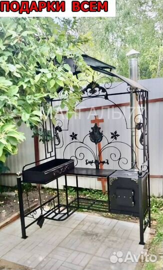 Кованные мангалы с крышей