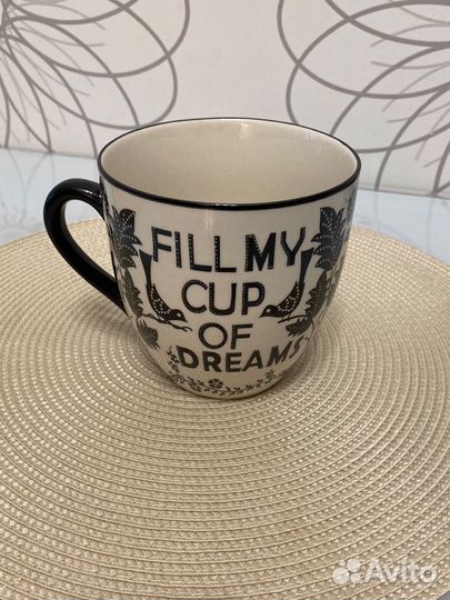 Кружка большая новая Indiska