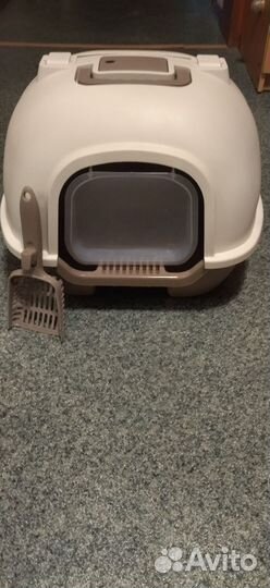 Лоток домик для кошек с фильтром