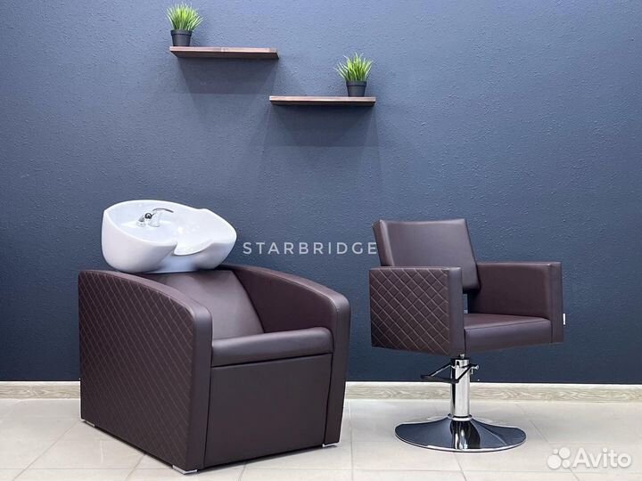 Мойка парикмахерская и кресло парикмахерское