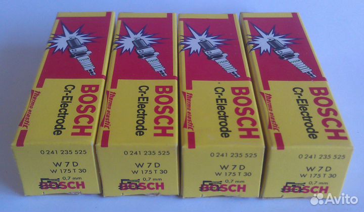 Свечи зажигания Bosch W7D Бразилия (А17дв) 4шт