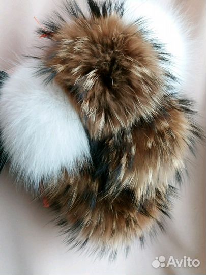 Натуральные помпоны для шапок