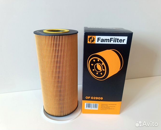 Масляный фильтр с уплотнителем FamFilter OF 02909