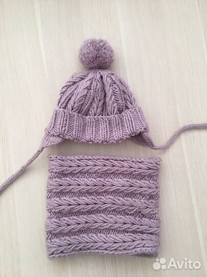 Шапка и снуд для девочки