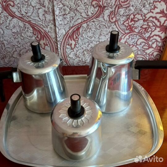 Кофейно-чайный набор.Алюминий.ссср