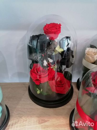 Вечная роза в колбе