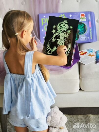 Рисуй светом Оригинал 5 Принцесс +5 трафаретов