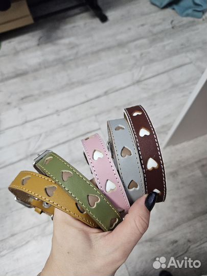 Ошейник для собак кожаный все размеры