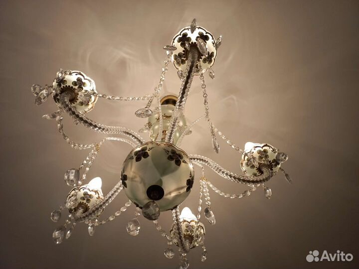 Люстра хрустальная Богемия Чехия