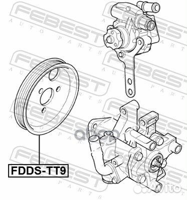 Шкив насоса гидроусилителя руля Ford Transit T