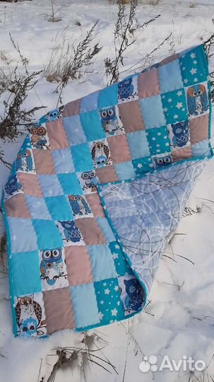 Детское лоскутное одеяло новое