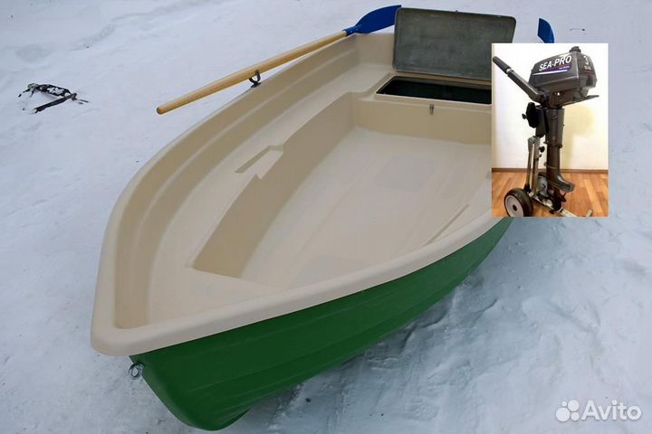 Вёсельная лодка с мотором Тортилла-305 с Рундуком