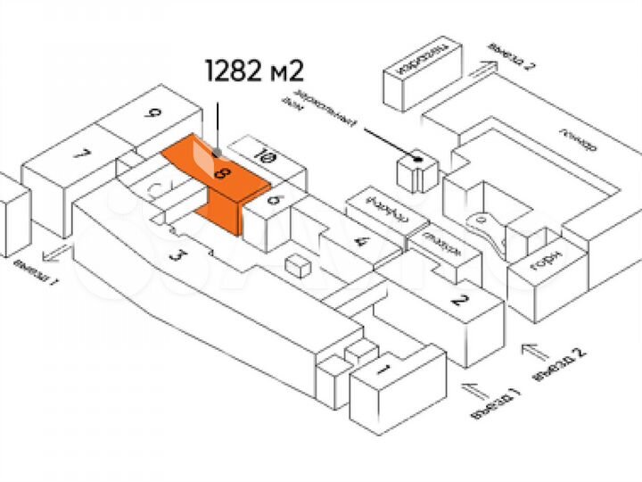 Продам офисное помещение, 1282 м²