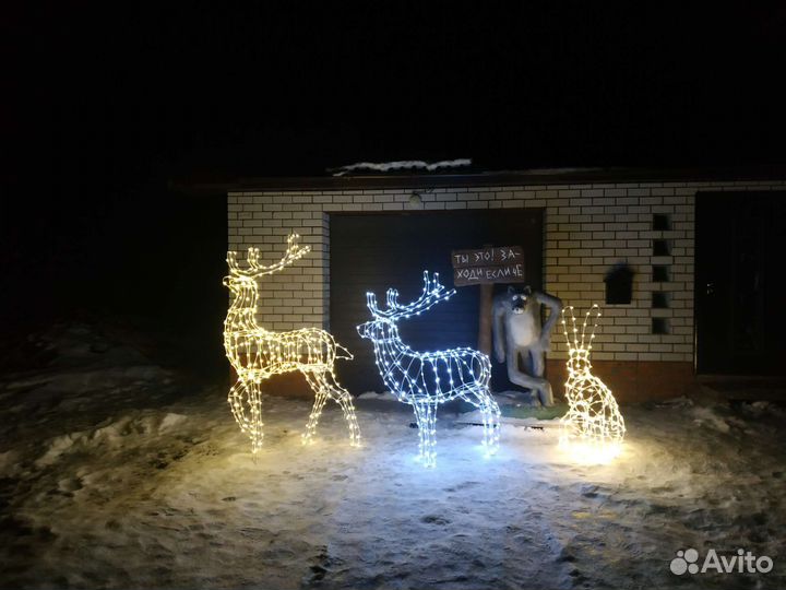 Металлические ландшафтные световые фигуры