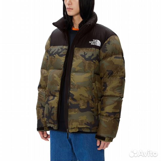 THE north face Down Jacket Men Green Camouflage (M)(14)