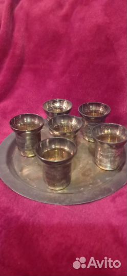 Мельхиоровые рюмки