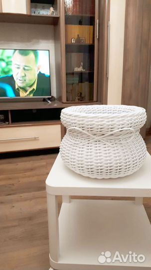 Кашпо из ротанга