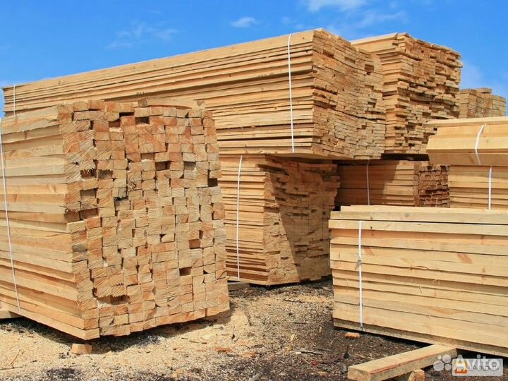 Обрезная доска из ели 401006000мм в Ростовской обл