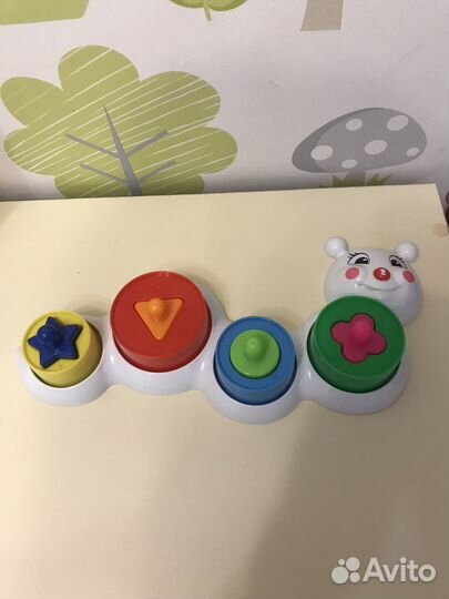 Детский сортер-гусеница