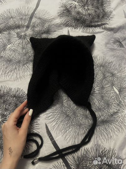 Шапка чепчик с ушками