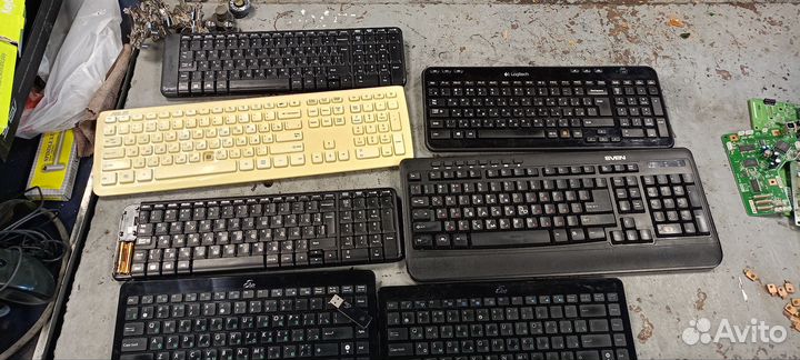Клавиатура для компьютера 16 шт, мышь 8шт