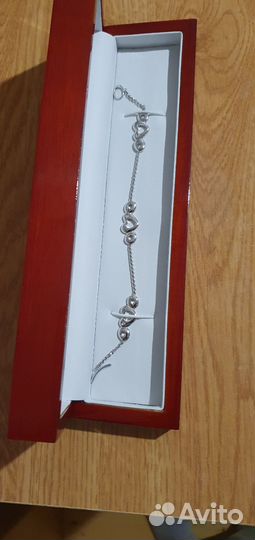 Серебряный браслет с бриллиантами