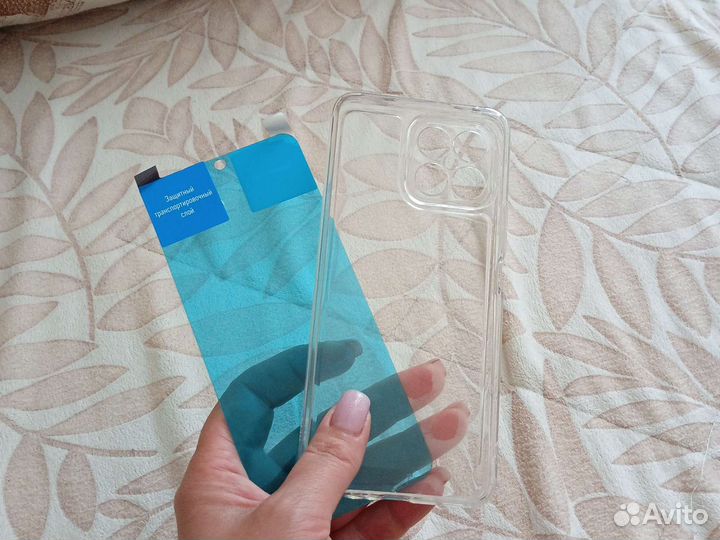 Чехол и защитная пленка на honor X8