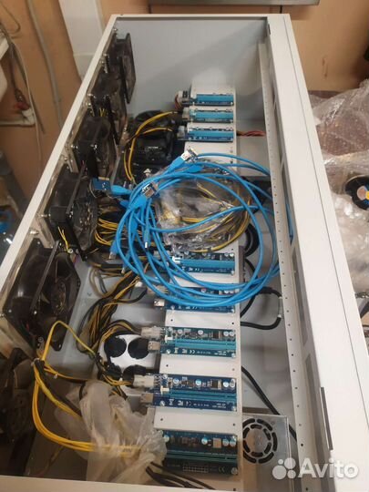Закрытые корпуса для майнинга. 12,7,4-6 видеокарт