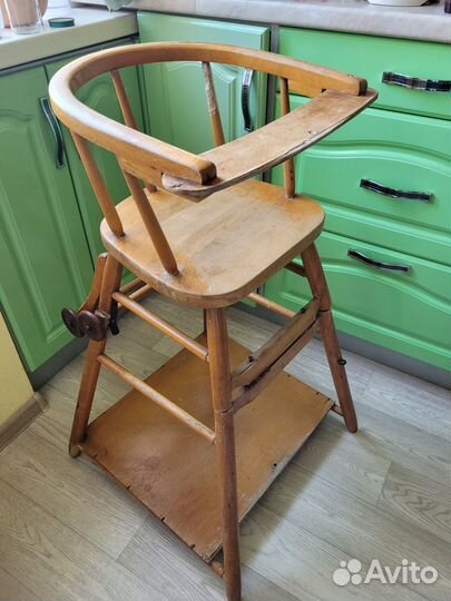 Стульчик для кормления 2 в 1 деревянный СССР