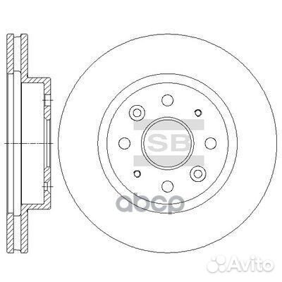 Диск тормозной KIA RIO 00-05 передний вент.D 25