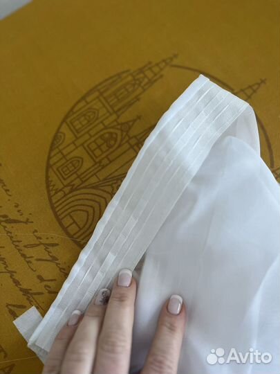 Тюль вуаль белый 300*260(высота)