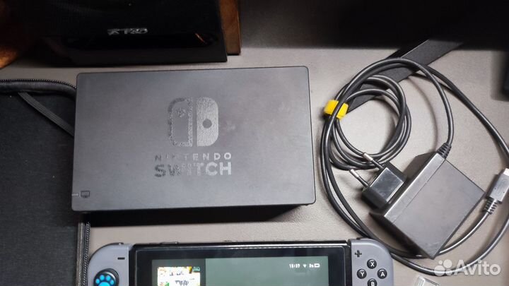 Nintendo switch rev 2 прошитая чип 128gb