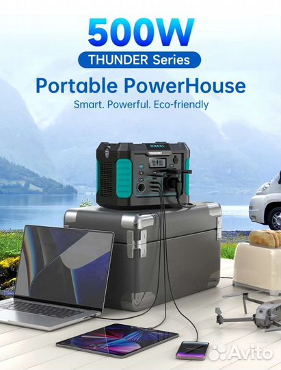 Портативная станция/повербанк Romoss 500вт 12-220в