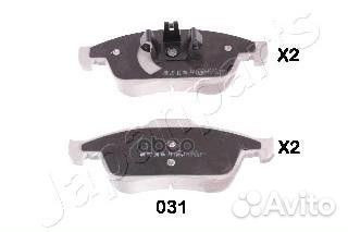 Колодки тормозные PA031AF Japanparts