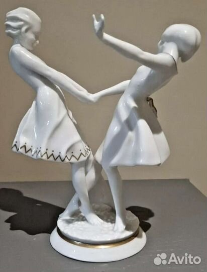 Статуэтка Hulschenreulher балерина фарфор антик