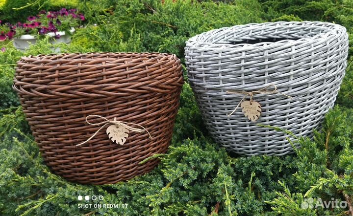 Корзина из ротанга