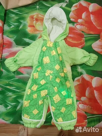 Комбинезон трансформер зимний размер 74-80
