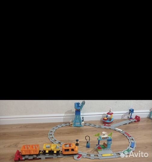 Lego duplo железная дорога 10875, пожарная