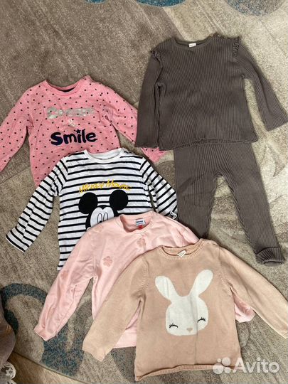 Пакет одежды для девочки 2-3 года