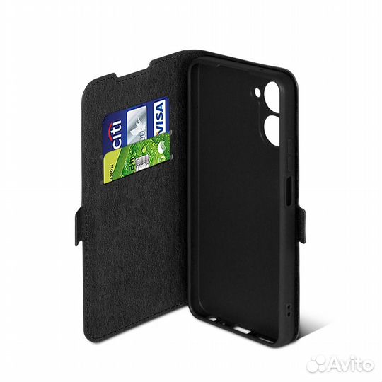 Чехол с флипом для Realme 10 Pro DF (black)