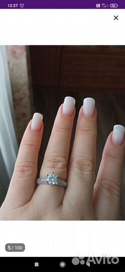 Серебряное кольцо 18р