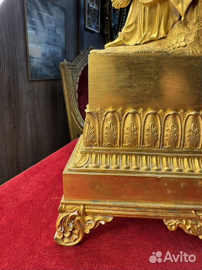 Часы каминные бронза 19 век