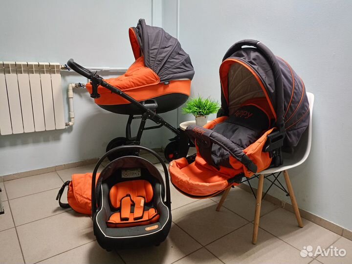 Коляска 3 в 1 tutus zippy