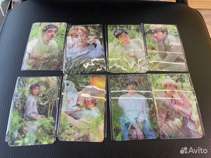 Карта с голографией k-pop EXO