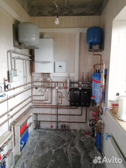 Монтаж отопления, электрики, вентиляции