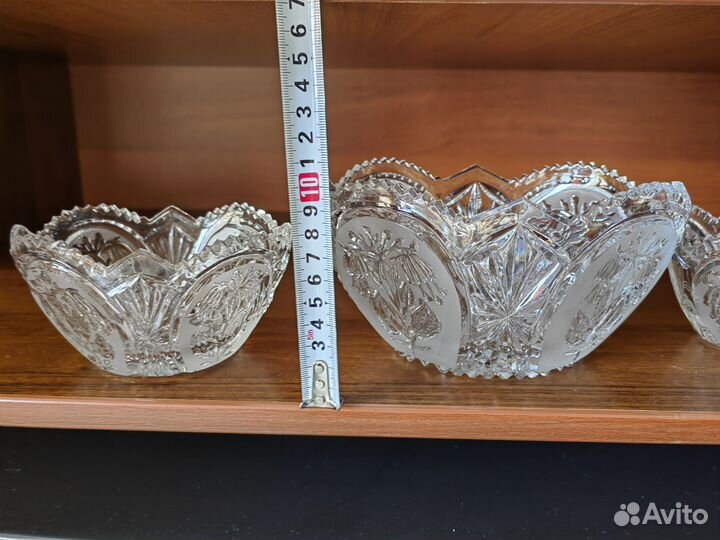 Салатники хрустальные