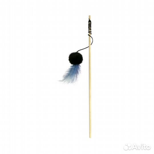 601210 игрушка для кошек удочка экоline деревянная
