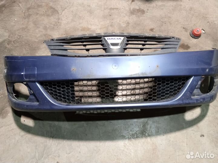 Бампер передний рено логан-дача