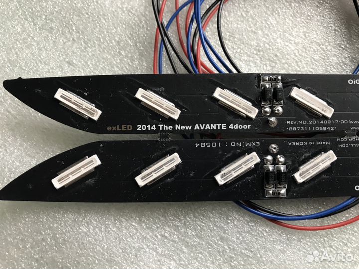 Светодиоды в задний бампер Hyundai Elantra MD